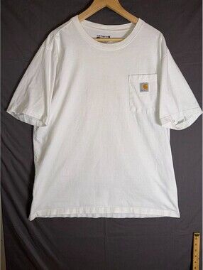 Carhartt Relaxed Fit Pocket T‑Shirt XL White Workwear Tee
